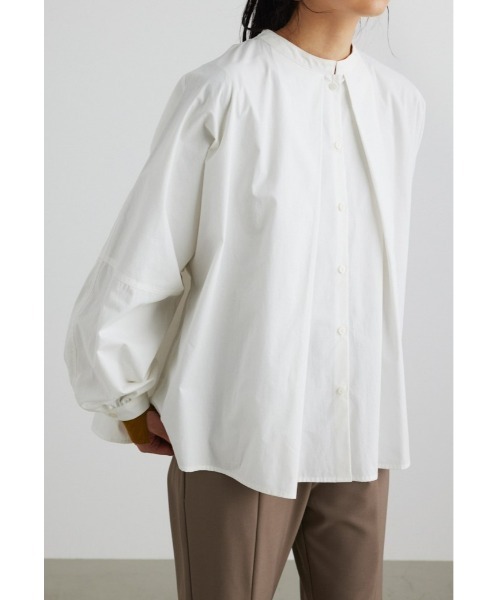 STYLEMIXER（スタイルミキサー）の「ディープタックドルマンシャツ（シャツ/ブラウス・レディース・ブラック/グレー/ホワイト・FREE）」の2枚目の写真