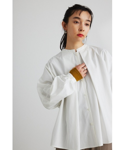 STYLEMIXER（スタイルミキサー）の「ディープタックドルマンシャツ（シャツ/ブラウス・レディース・ブラック/グレー/ホワイト・FREE）」の6枚目の写真