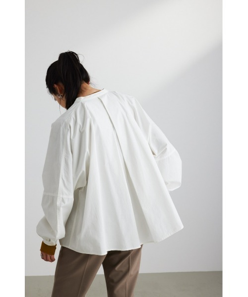 STYLEMIXER（スタイルミキサー）の「ディープタックドルマンシャツ（シャツ/ブラウス・レディース・ブラック/グレー/ホワイト・FREE）」の9枚目の写真