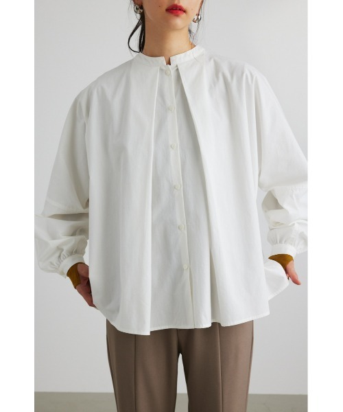 STYLEMIXER（スタイルミキサー）の「ディープタックドルマンシャツ（シャツ/ブラウス・レディース・ブラック/グレー/ホワイト・FREE）」の8枚目の写真