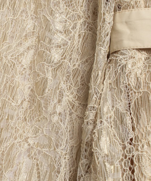 anuans（アニュアンス）の「コードレースパイピングシャツワンピース（シャツワンピース・レディース・ブラウン/ベージュ系その他2・FREE）」の11枚目の写真