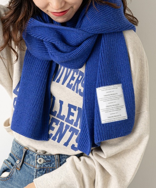 THEATRE PRODUCTS（シアタープロダクツ）の「【THEATRE PRODUCTS/シアタープロダクツ】別注バラクラバロングマフラー（マフラー・レディース・ブラウン/ブルー/アイボリー・ONE SIZE）」の6枚目の写真