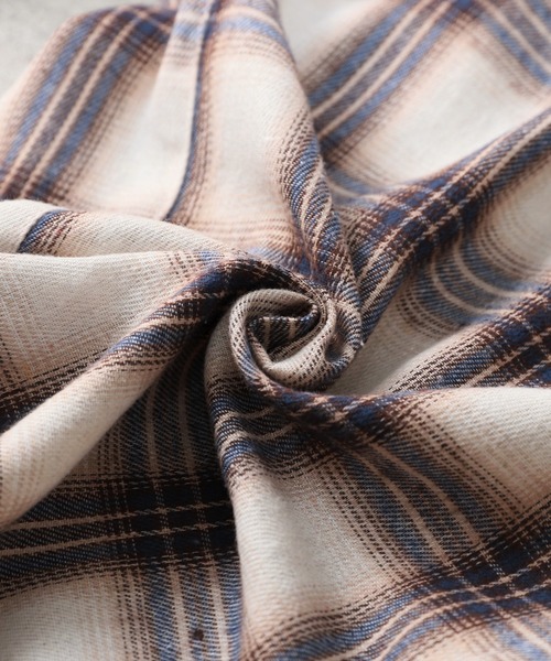 reca（レカ）の「先染めチェックシャツ（シャツ/ブラウス・レディース・ベージュ/ブラック・M）」の18枚目の写真