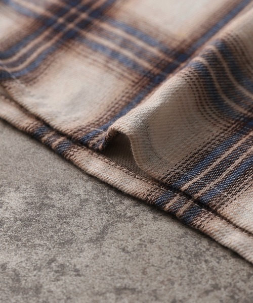 reca（レカ）の「先染めチェックシャツ（シャツ/ブラウス・レディース・ベージュ/ブラック・M）」の19枚目の写真