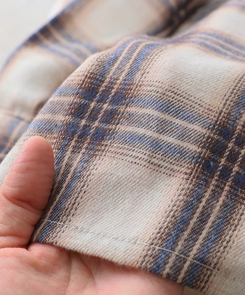 reca（レカ）の「先染めチェックシャツ（シャツ/ブラウス・レディース・ベージュ/ブラック・M）」の22枚目の写真