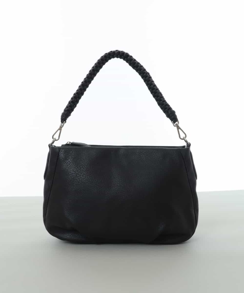 MK MICHEL KLEIN(エムケーミッシェルクラン)の「【2WAY】メッシュハンドルデザインバッグ(トートバッグ・レディース・モカ/パープル/ブラック・00)」の7枚目の写真