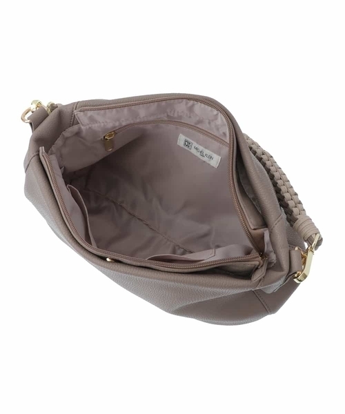 MK MICHEL KLEIN(エムケーミッシェルクラン)の「【2WAY】メッシュハンドルデザインバッグ(トートバッグ・レディース・モカ/パープル/ブラック・00)」の14枚目の写真