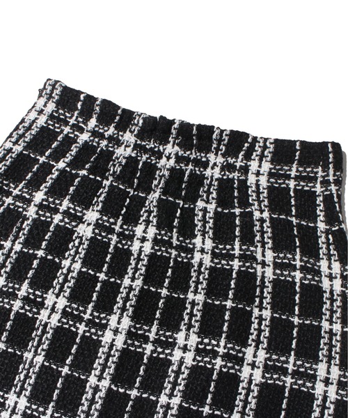 one way（ワンウェイ）の「台形ツイードミニスカート（スカート・レディース・ホワイト系その他/ベージュ系その他/ブラック/ブラック系その他/グレー/ブラウン・FREE）」の7枚目の写真