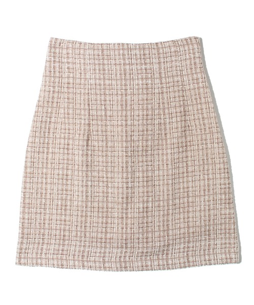 one way（ワンウェイ）の「台形ツイードミニスカート（スカート・レディース・ホワイト系その他/ベージュ系その他/ブラック/ブラック系その他/グレー/ブラウン・FREE）」の15枚目の写真