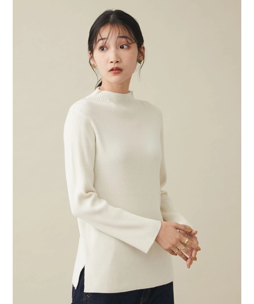 CRAFT STANDARD BOUTIQUE（クラフトスタンダードブティック）の「ハイネックリブニット　＊（ニット/セーター・レディース・テラコッタ/アイボリー/ブラック/ライム・M/L）」の12枚目の写真