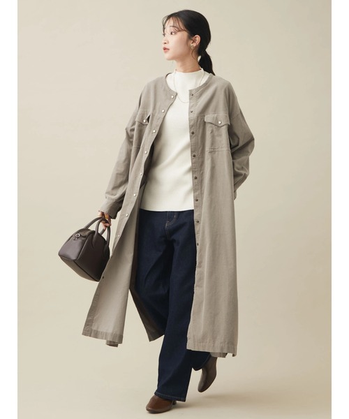 CRAFT STANDARD BOUTIQUE（クラフトスタンダードブティック）の「ハイネックリブニット　＊（ニット/セーター・レディース・テラコッタ/アイボリー/ブラック/ライム・M/L）」の9枚目の写真