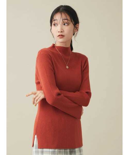 CRAFT STANDARD BOUTIQUE（クラフトスタンダードブティック）の「ハイネックリブニット　＊（ニット/セーター・レディース・テラコッタ/アイボリー/ブラック/ライム・M/L）」の16枚目の写真