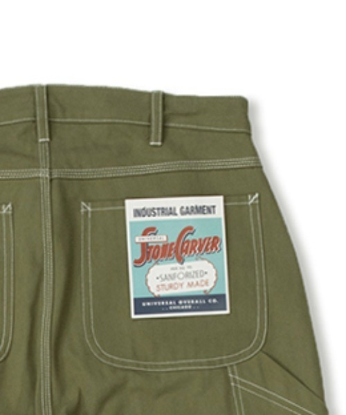 UNIVERSAL OVERALL(ユニバーサルオーバーオール)の「ペインターパンツ【PAINTER PANTS】(その他パンツ・メンズ・グレー/チャコールグレー/オリーブ/オレンジ系その他/ホワイト×グリーン/ベージュ・M/S/L)」の15枚目の写真