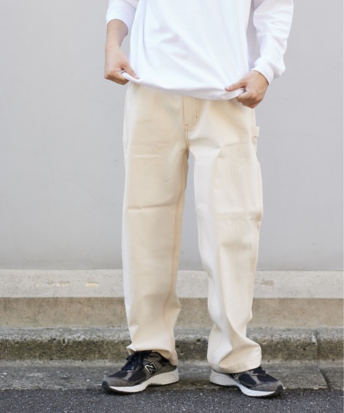 UNIVERSAL OVERALL(ユニバーサルオーバーオール)の「ペインターパンツ【PAINTER PANTS】(その他パンツ・メンズ・グレー/チャコールグレー/オリーブ/オレンジ系その他/ホワイト×グリーン/ベージュ・M/S/L)」の10枚目の写真