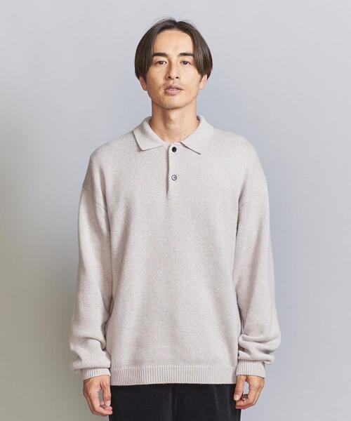 BEAUTY&YOUTH UNITED ARROWS（ビューティーアンドユースユナイテッドアローズ）の「オプティマム バルーン ポロ ニット（ニット/セーター・メンズ・ロイヤルブルー/ブラック/ナチュラル・S/M/L/XL）」の4枚目の写真