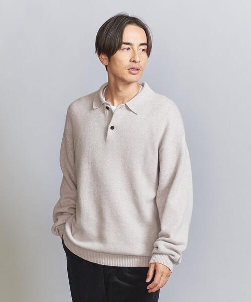 BEAUTY&YOUTH UNITED ARROWS（ビューティーアンドユースユナイテッドアローズ）の「オプティマム バルーン ポロ ニット（ニット/セーター・メンズ・ロイヤルブルー/ブラック/ナチュラル・S/M/L/XL）」の7枚目の写真