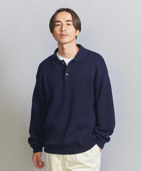 BEAUTY&YOUTH UNITED ARROWS（ビューティーアンドユースユナイテッドアローズ）の「オプティマム バルーン ポロ ニット（ニット/セーター・メンズ・ロイヤルブルー/ブラック/ナチュラル・S/M/L/XL）」の12枚目の写真