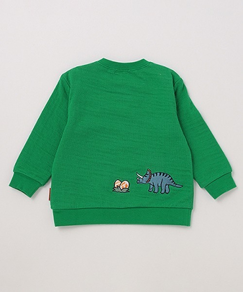 kladskap(クレードスコープ)の「恐竜接結長袖Tシャツ(Tシャツ/カットソー・キッズ・グリーン/ネイビー・120cm/100cm/90cm/130cm/110cm/80cm)」の3枚目の写真