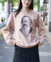 C.E.L.STORE | THRIFTY LOOK/スリフティールック OTHER SIDE PRINTED CREW "BRAHMS" アザーサイドプリントクルー"ブラームス"ユニセックス(スウェット)