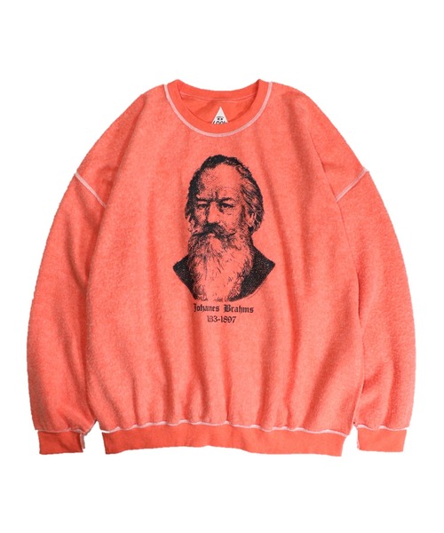 C.E.L.STORE(セルストア)の「THRIFTY LOOK/スリフティールック OTHER SIDE PRINTED CREW "BRAHMS" アザーサイドプリントクルー"ブラームス"ユニセックス(スウェット・メンズ・ホワイト/ブラウン/レッド・X-LARGE/XX-LARGE/MEDIUM/LARGE)」の17枚目の写真
