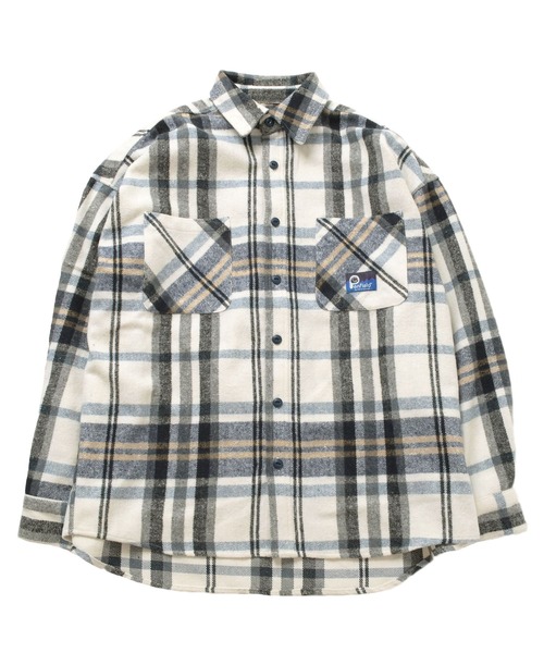 PEN FIELD（ペンフィールド）の「【Penfield】ネルチェックシャツ（シャツ/ブラウス・キッズ・オレンジ/ブルー/グリーン・140cm/150cm/160cm/170cm）」の2枚目の写真