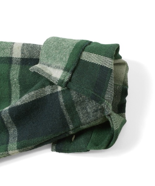 PEN FIELD（ペンフィールド）の「【Penfield】ネルチェックシャツ（シャツ/ブラウス・キッズ・オレンジ/ブルー/グリーン・140cm/150cm/160cm/170cm）」の13枚目の写真