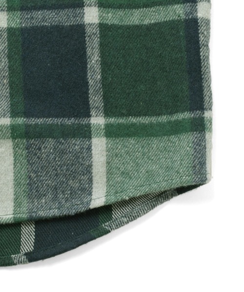 PEN FIELD（ペンフィールド）の「【Penfield】ネルチェックシャツ（シャツ/ブラウス・キッズ・オレンジ/ブルー/グリーン・140cm/150cm/160cm/170cm）」の7枚目の写真