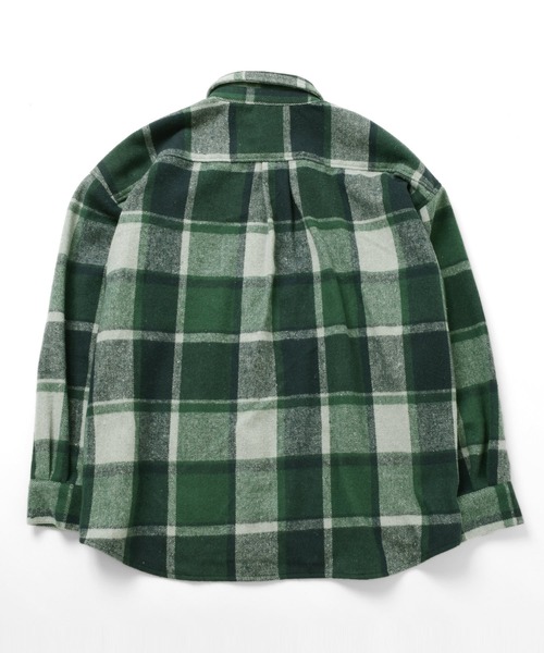 PEN FIELD（ペンフィールド）の「【Penfield】ネルチェックシャツ（シャツ/ブラウス・キッズ・オレンジ/ブルー/グリーン・140cm/150cm/160cm/170cm）」の17枚目の写真