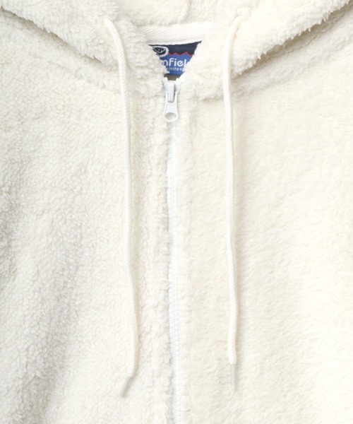 PEN FIELD（ペンフィールド）の「Penfield/ペンフィールド オーバーサイズ 防風 ボアジャケット レディース メンズ ブルゾン/ボアフリースフルジップパーカー（ブルゾン・レディース・ベージュ/ブラウン/グレー/オフホワイト・M/L/LL）」の10枚目の写真
