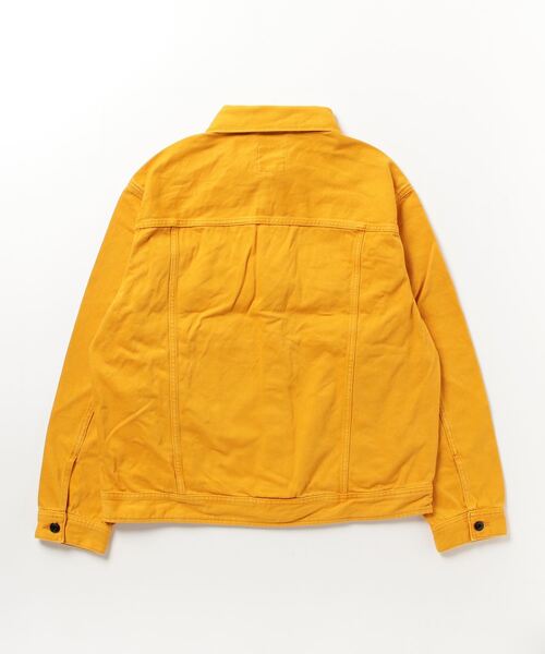 G-STAR（ジースター）の「【UNISEX】OVERSIZED WESTERN JACKET EVERGREEN/ユニセックスオーバーサイズカラーデニムジャケット（デニムジャケット・レディース・イエロー/ライトベージュ・SMALL/MEDIUM/X-SMALL/LARGE）」の11枚目の写真
