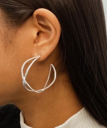 emouv by est シンプルシルバーフープピアス