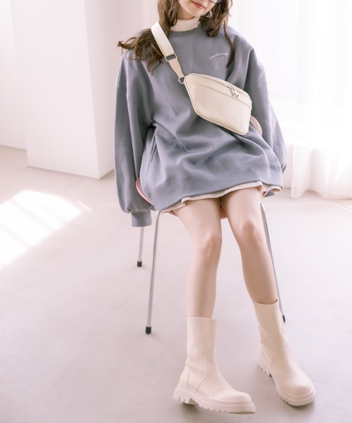 OLIVE des OLIVE(オリーブデオリーブ)の「サークルポーチ付ボディバッグ(ボディバッグ/ウエストポーチ・レディース・アイボリー/ブラック・FREE)」の14枚目の写真