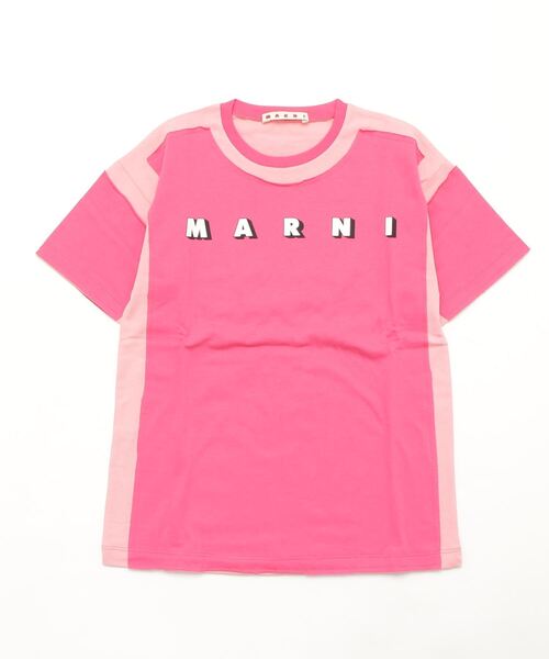 MARNI(マルニ)Kids & Junior ブランドロゴプリント半袖Tシャツカットソー MARNI(マルニ)Kids & Junior ブランドロゴプリント半袖Tシャツカットソー