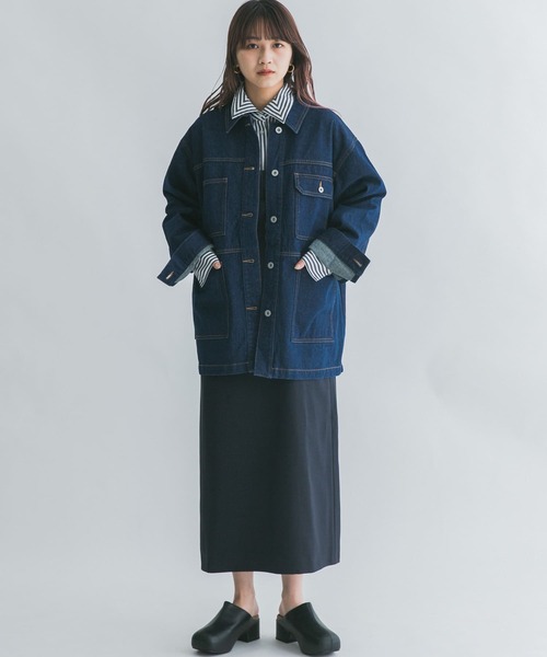 KBF(ケイビーエフ)の「Iラインレイヤードビスチェワンピース(ワンピース・レディース・カーキ/ネイビー/ライトベージュ・ONE)」の7枚目の写真