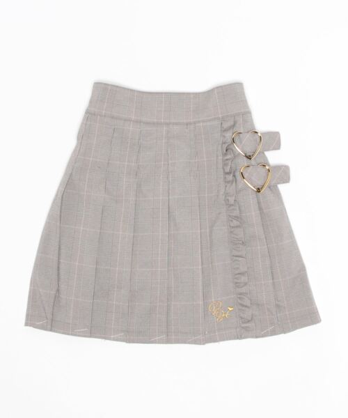 PINKHUNT(ピンクハント)の「PINKHUNT ハートバックルプリーツスカート 7905K(スカート・キッズ・ベビーピンク/ブルー/アッシュグレー・160cm/140cm/130cm/150cm/120cm)」の5枚目の写真