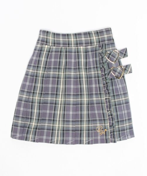 PINKHUNT(ピンクハント)の「PINKHUNT ハートバックルプリーツスカート 7905K(スカート・キッズ・ベビーピンク/ブルー/アッシュグレー・160cm/140cm/130cm/150cm/120cm)」の7枚目の写真