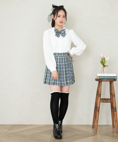 PINKHUNT(ピンクハント)の「PINKHUNT ハートバックルプリーツスカート 7905K(スカート・キッズ・ベビーピンク/ブルー/アッシュグレー・160cm/140cm/130cm/150cm/120cm)」の18枚目の写真