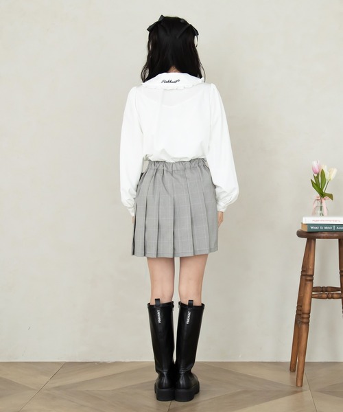 PINKHUNT(ピンクハント)の「PINKHUNT ハートバックルプリーツスカート 7905K(スカート・キッズ・ベビーピンク/ブルー/アッシュグレー・160cm/140cm/130cm/150cm/120cm)」の10枚目の写真