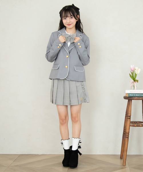 PINKHUNT(ピンクハント)の「PINKHUNT ハートバックルプリーツスカート 7905K(スカート・キッズ・ベビーピンク/ブルー/アッシュグレー・160cm/140cm/130cm/150cm/120cm)」の15枚目の写真