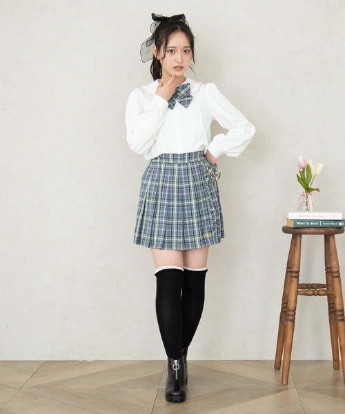 PINKHUNT(ピンクハント)の「PINKHUNT ハートバックルプリーツスカート 7905K(スカート・キッズ・ベビーピンク/ブルー/アッシュグレー・160cm/140cm/130cm/150cm/120cm)」の17枚目の写真