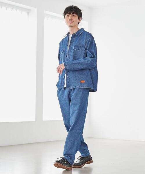 coen（コーエン）の「デニムデューティパンツ”DUTY PANTS”（セットアップ対応）（デニムパンツ・メンズ・ネイビー・L/XL/S/M）」の8枚目の写真