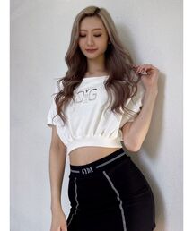 GYDA | Symmetry GYDA エンボス オフショルTOPS(Tシャツ/カットソー)