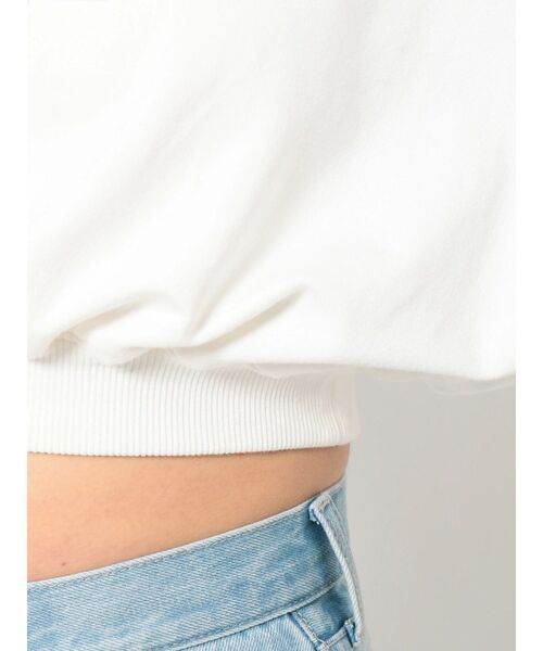 GYDA（ジェイダ）の「Symmetry GYDA エンボス オフショルTOPS（Tシャツ/カットソー・レディース・ブラック/オフホワイト・FREE）」の8枚目の写真