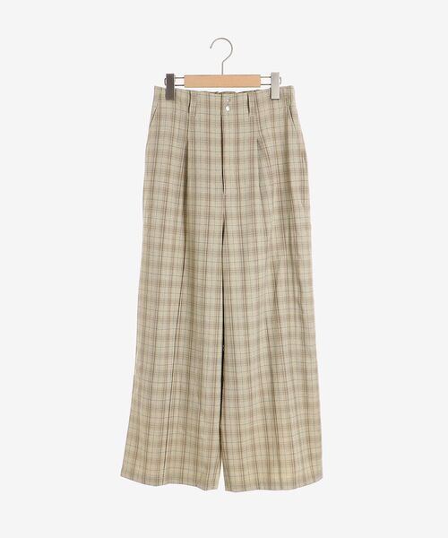 le.coeur blanc(ルクールブラン)の「チェックセンタープレスパンツ(その他パンツ・レディース・ベージュ系その他2/グレー系その他・38)」の3枚目の写真