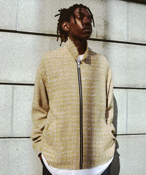 NOISE MAKER(ノイズメーカー)の「サマーツイードフリンジブルゾン(その他アウター・メンズ・イエロー・MEDIUM)」の1枚目の写真