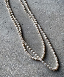 ロングパールネックレス