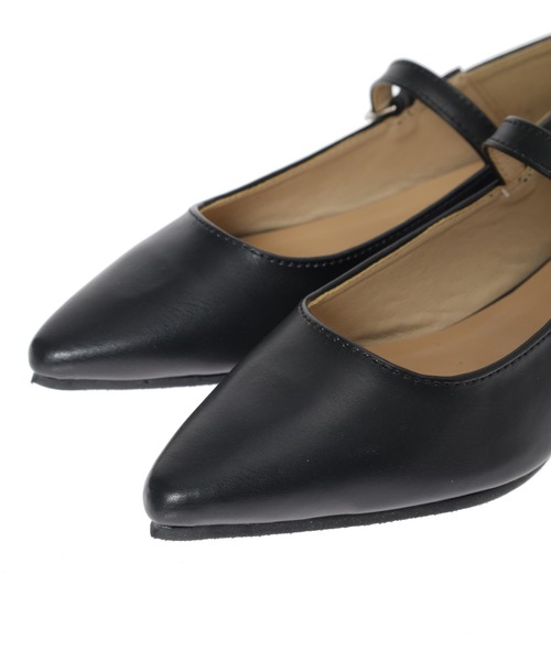 Edit Sheen（エディットシーン）の「ベルト付き2wayポインテッドフラットシューズ（パンプス・レディース・ブラック/ピンク系その他/グレイッシュベージュ・21.5cm/22.0cm/22.5cm/23.0cm/23.5cm/24.0cm/24.5cm）」の13枚目の写真
