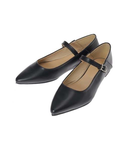 Edit Sheen（エディットシーン）の「ベルト付き2wayポインテッドフラットシューズ（パンプス・レディース・ブラック/ピンク系その他/グレイッシュベージュ・21.5cm/22.0cm/22.5cm/23.0cm/23.5cm/24.0cm/24.5cm）」の16枚目の写真