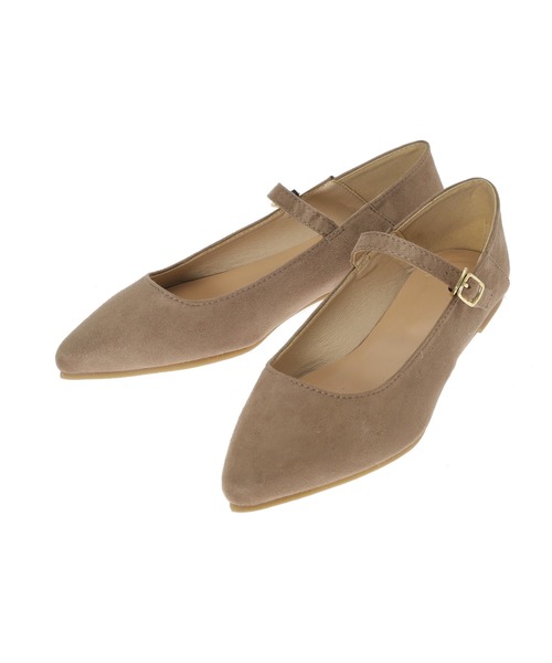 Edit Sheen（エディットシーン）の「ベルト付き2wayポインテッドフラットシューズ（パンプス・レディース・ブラック/ピンク系その他/グレイッシュベージュ・21.5cm/22.0cm/22.5cm/23.0cm/23.5cm/24.0cm/24.5cm）」の18枚目の写真