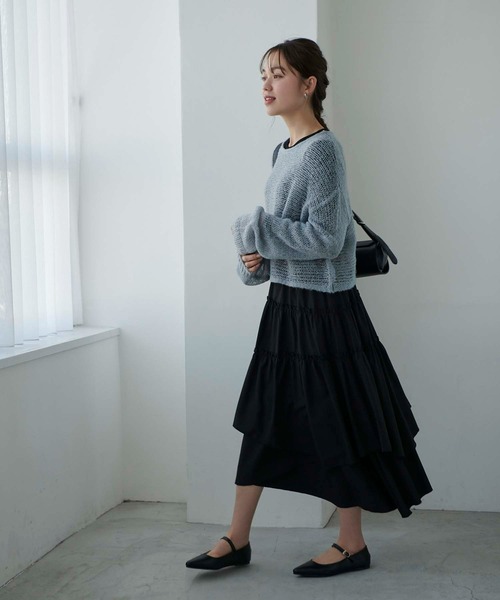 Edit Sheen（エディットシーン）の「ベルト付き2wayポインテッドフラットシューズ（パンプス・レディース・ブラック/ピンク系その他/グレイッシュベージュ・21.5cm/22.0cm/22.5cm/23.0cm/23.5cm/24.0cm/24.5cm）」の5枚目の写真